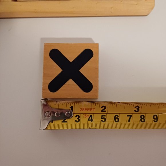 Vintage Wooden Tic Tac Toe Board Game - Picture 7 of 7